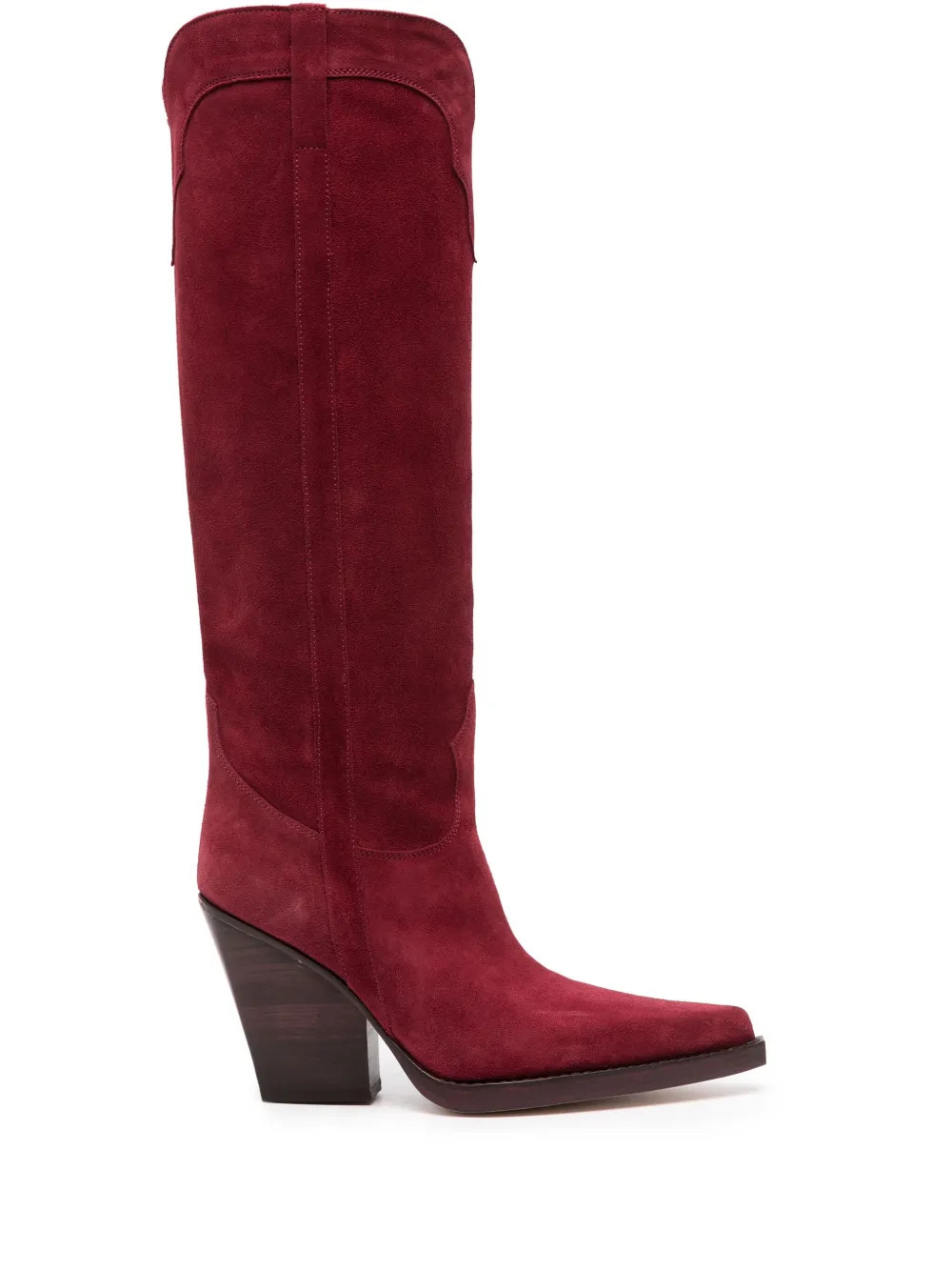 Paris Texas Suede knee-high 90mm Boots - Farfetch | Farfetch Global