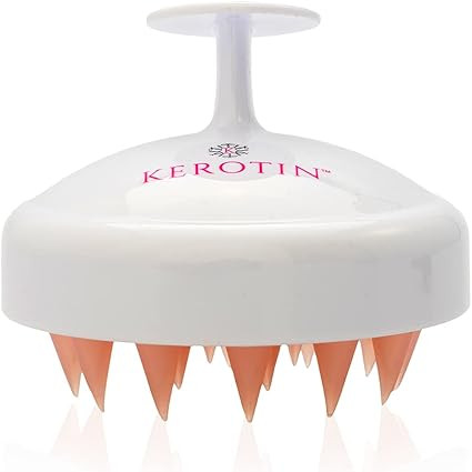 Kerotin Scalp Massager Hair Growth, Manual Soft Silicone Shampoo Brush, Handheld Scalp Massager, ... | Amazon (US)