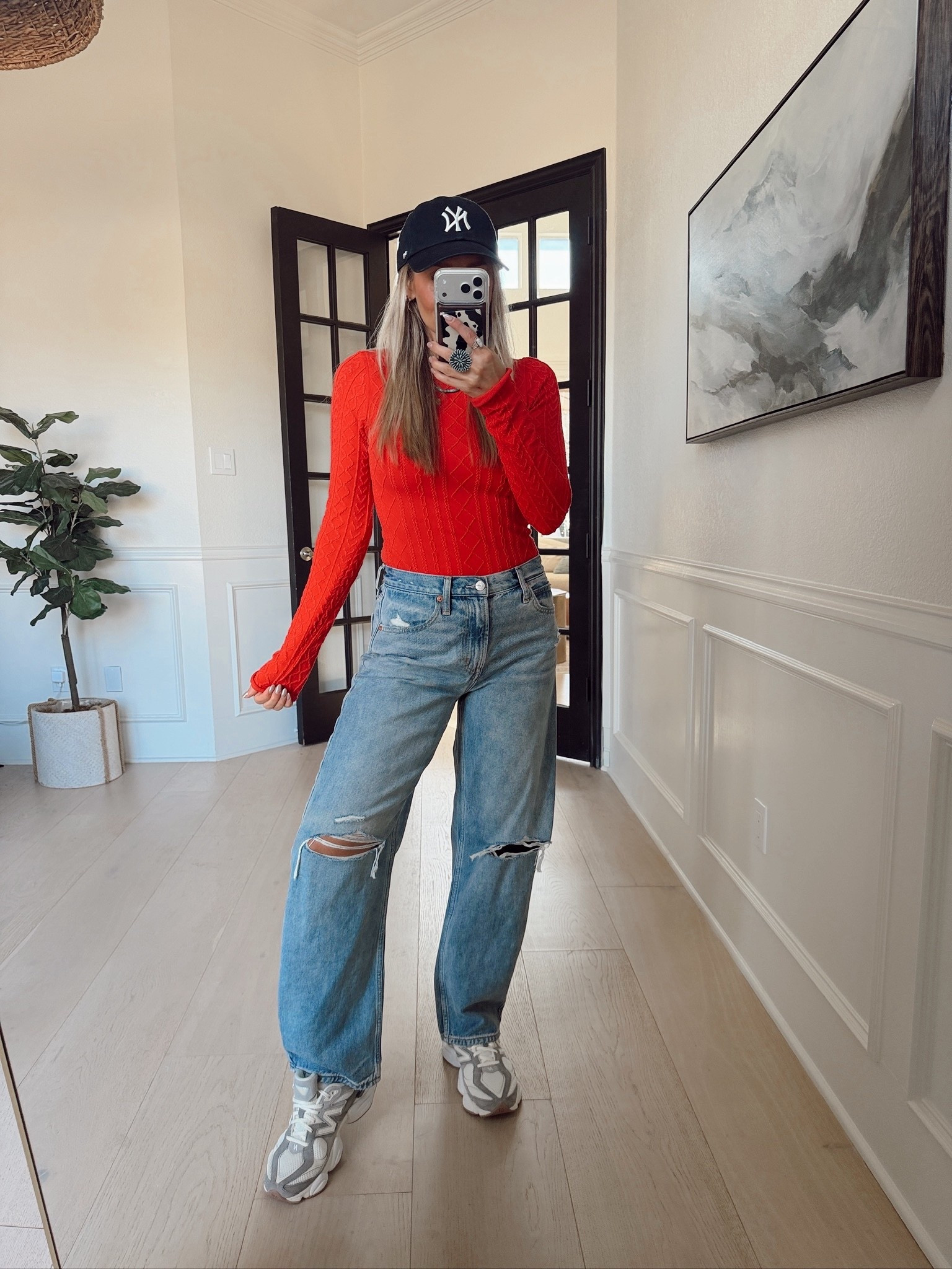 Outfit of the day ❤️🔗✨☁️ 

Size s / my tts 
Jeans size 27 

#LTKWorkwear #LTKFindsUnder100