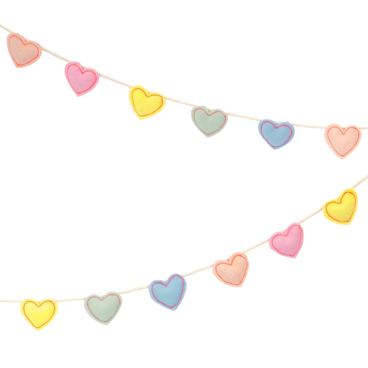 Meri Meri Felt Heart Garland (Pack of 1) - Valentine's Day | Target