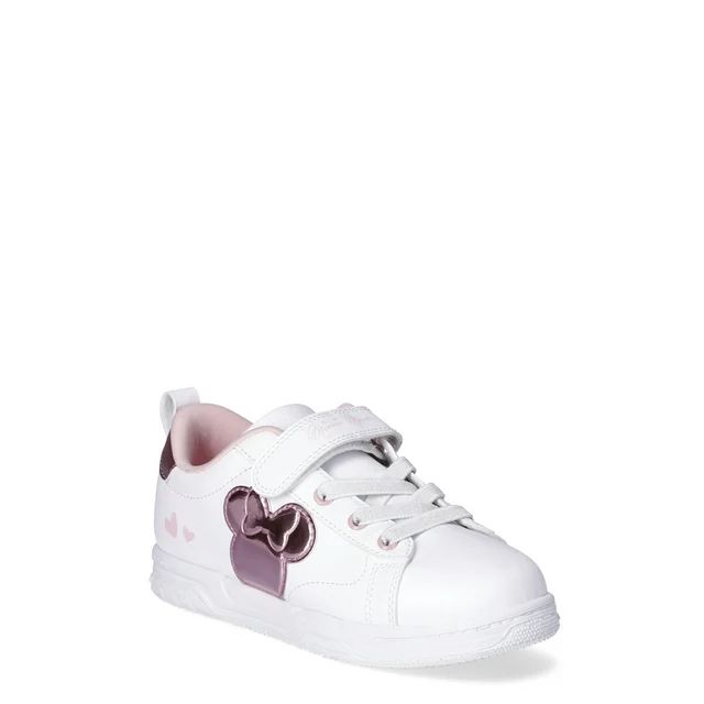 Disney Minnie Mouse Girls Low Court Sneakers, Sizes 13-5 | Walmart (US)