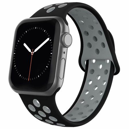 adepoy Compatible for Apple Watch Band 38mm 40mm 42mm 44mm, Breathable Soft Silicone Wristbands Adju | Walmart (US)