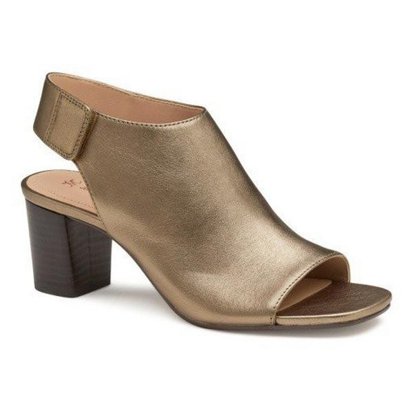 Women's Johnston & Murphy Evelyn Booties Sandals 8 Bronze Metallic Sheepskin | Scheels Sports