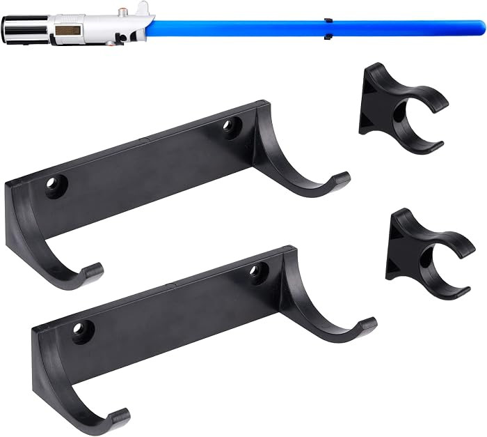 Horizontal Lightsaber Wall Mount Holder Light Saber Display Rack Hook Stand, Compatible for Any L... | Amazon (US)