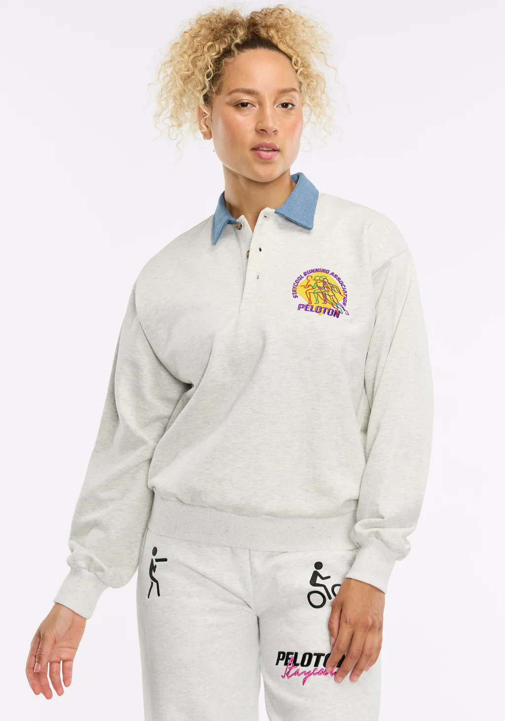 Peloton x STAYCOOL Association 3-Button Sweatshirt | Peloton Apparel