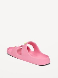 Double-Strap Patch Slide Sandals for Girls (Partially Plant-Based) | Old Navy (US)