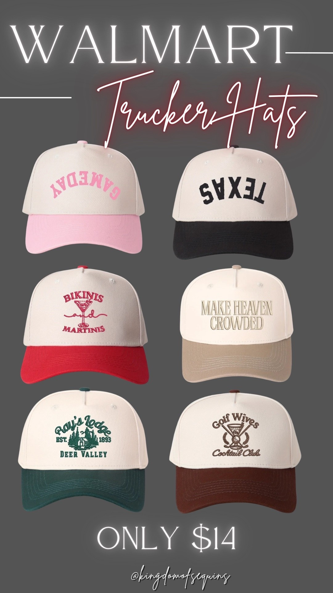 The cutest $14 trucker hats!!

#LTKSeasonal #LTKSpringSale #LTKFestival