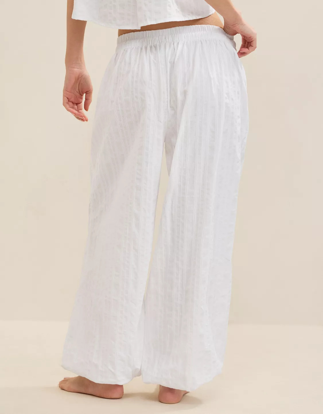 Aerie Seersucker Balloon Pant | Aerie