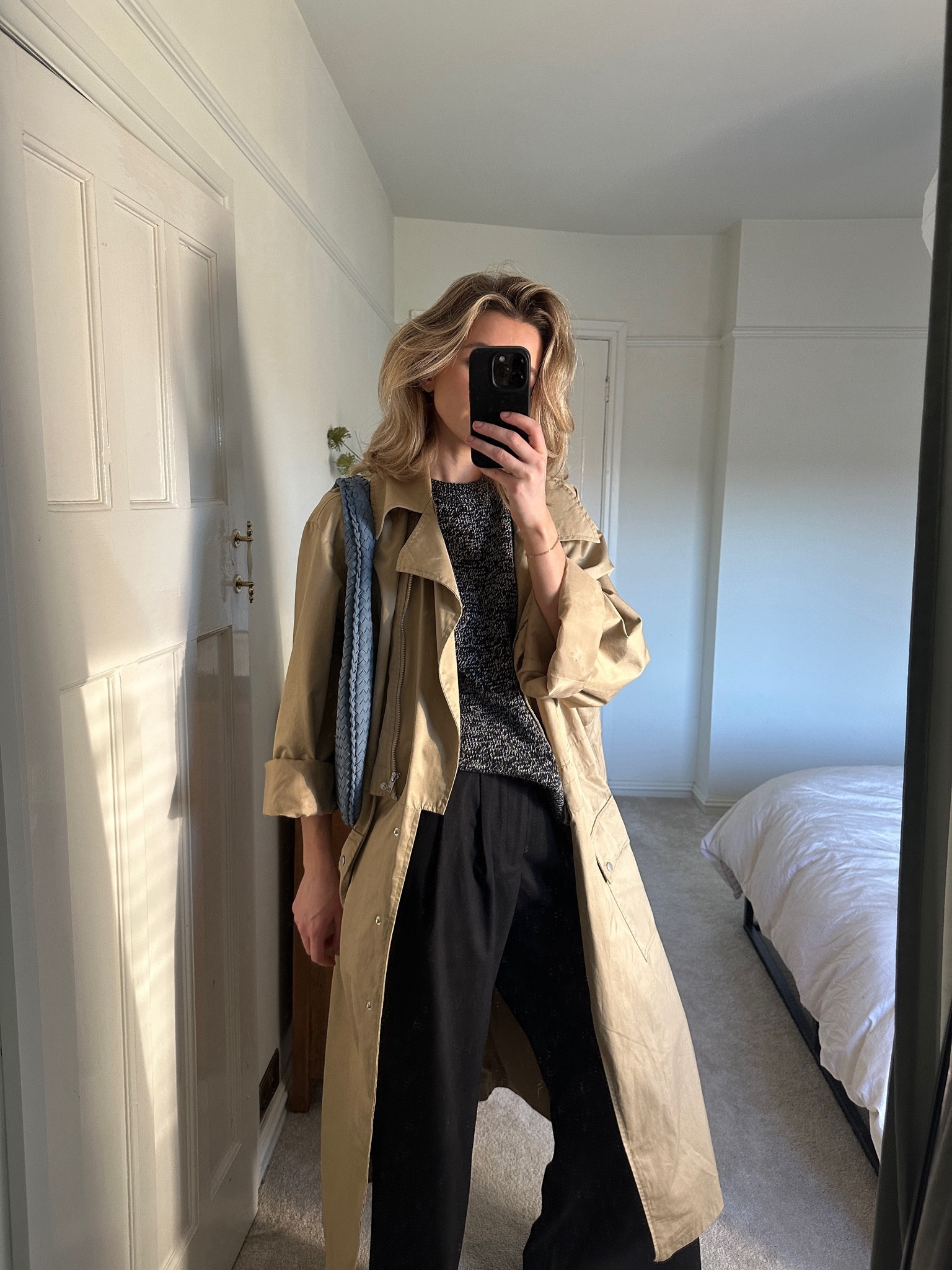 ASOS, Dissh, New Balance, Trench coat, Cotton On, black trousers, wide leg trousers, woven bag, H&M, Arket, trainers, blue bag, neutral outfit 

#LTKSeasonal #LTKeurope #LTKworkwear