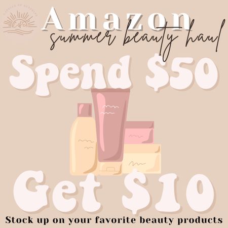 ✨Amazon Summer Beauty Haul! Spend $50, Get $10 👇🏼

Add $50 of Beauty items to your cart, then use code BEAUTYHAUL at checkout & a $10 Amazon Promotional Code will be emailed to you within 24 hrs AFTER your order ships!

#AmazonBeauty #SummerBeautyHaul #FounditonAmazon 

#LTKSaleAlert #LTKFindsUnder100 #LTKBeauty