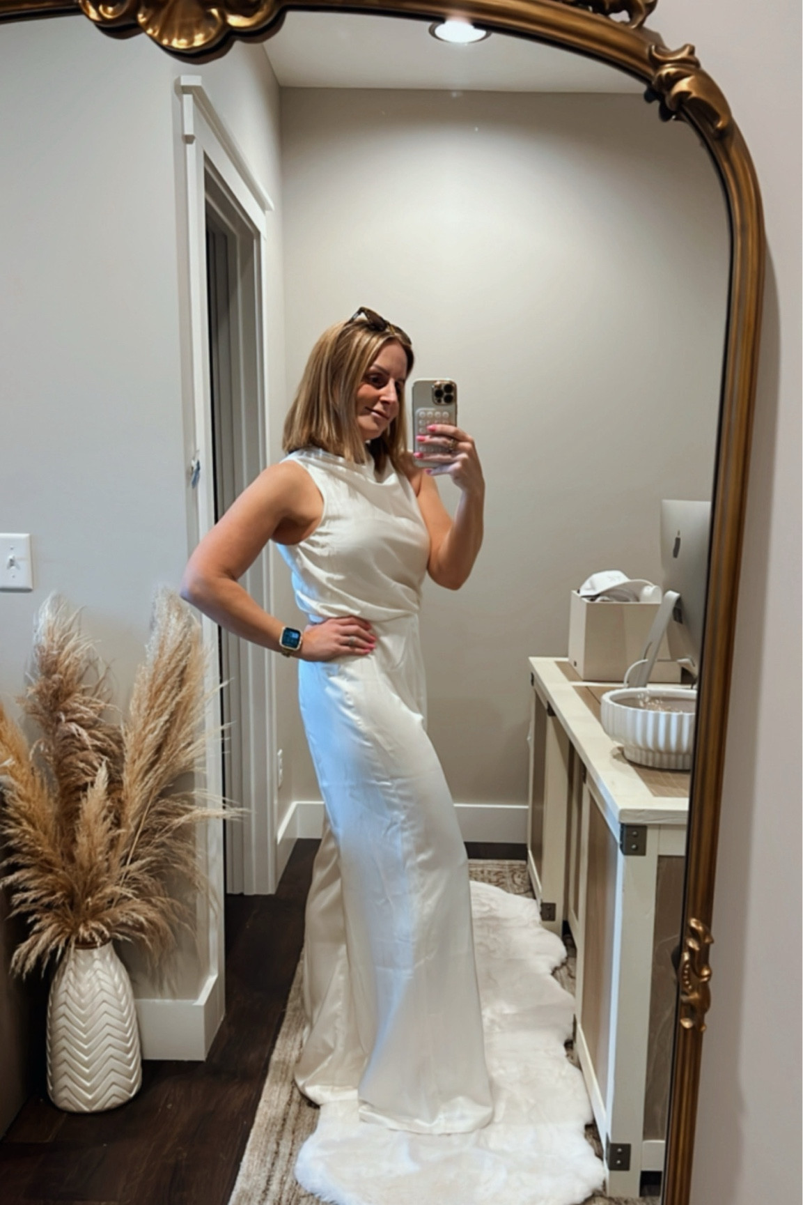 Wedding season
& this one is on sale! Love this for parties or showers too! Super soft, very flattering. Has two buttons in back at the top and looks really flattering!! True to size, I’m wearing a small! 

Wedding, shower outfit, dressy, black tie, baby shower, white outfit 

#LTKparties #LTKSeasonal #LTKSpringSale