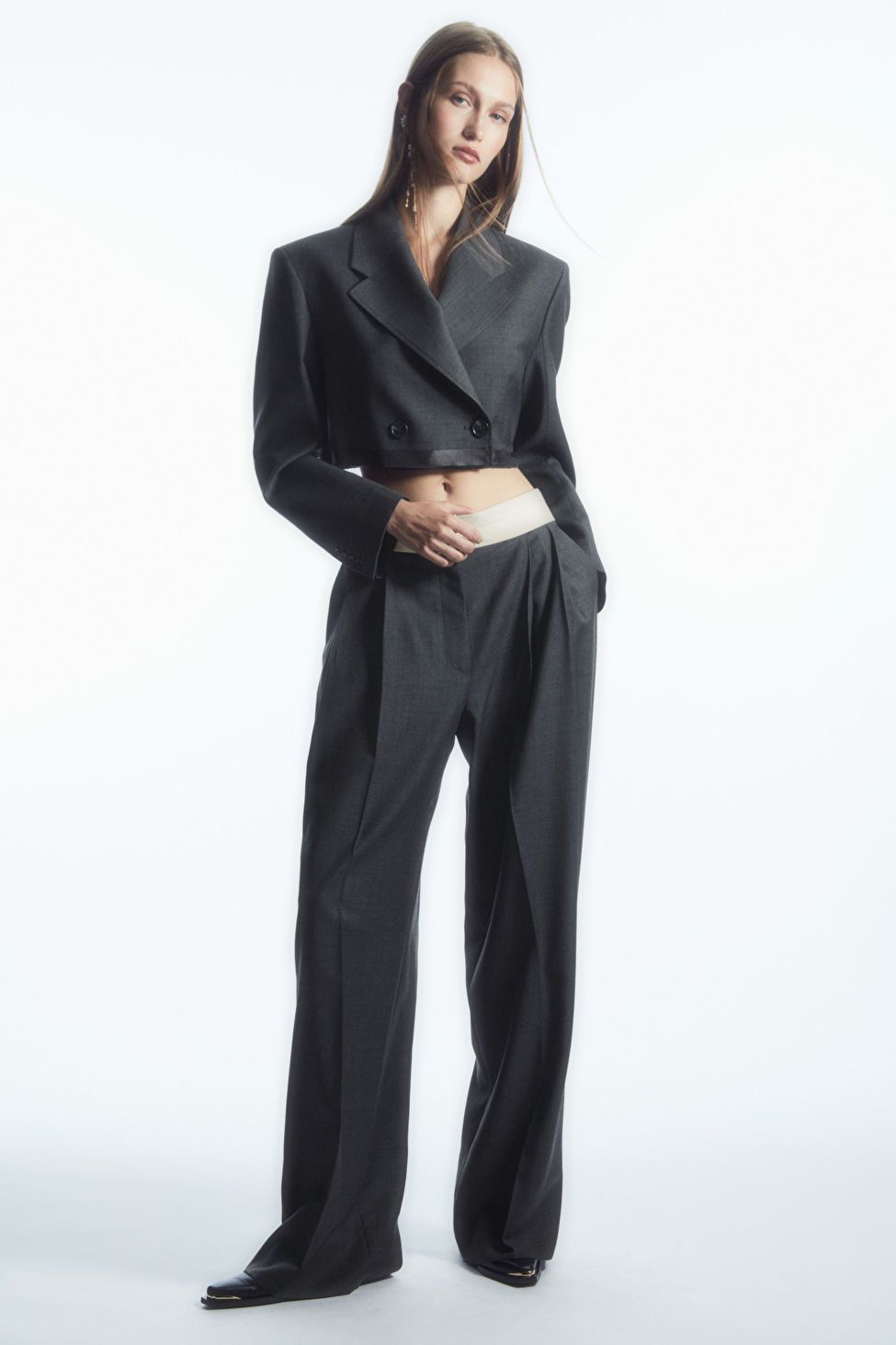 DECONSTRUCTED WIDE-LEG WOOL TROUSERS | COS UK