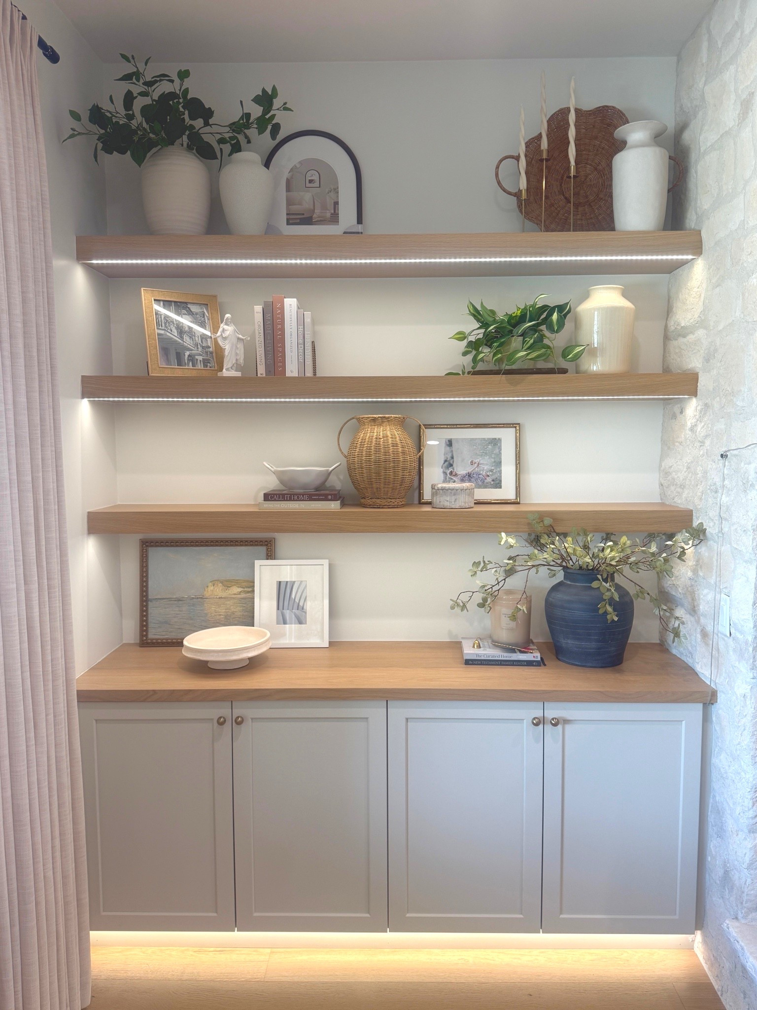 Shelf styling can make or break your space! Comment SHELVES and we will send you our must haves 🫶🏻 #homedesign #shelves #shelfstyling #homedecor

#LTKHome