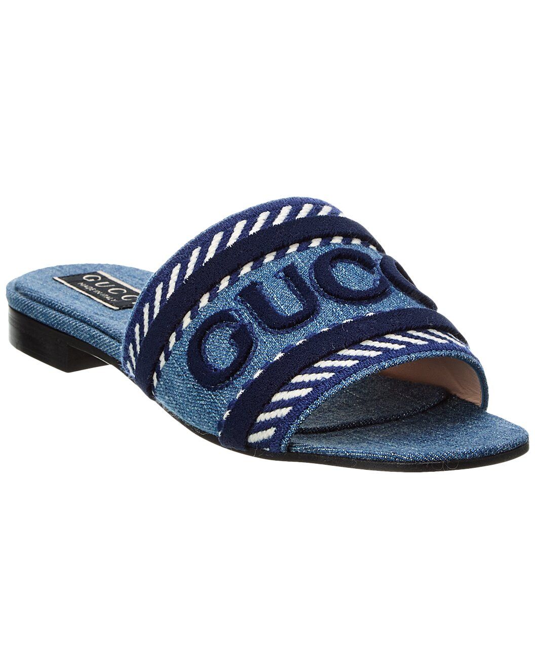 Script Denim Sandal | Gilt & Gilt City