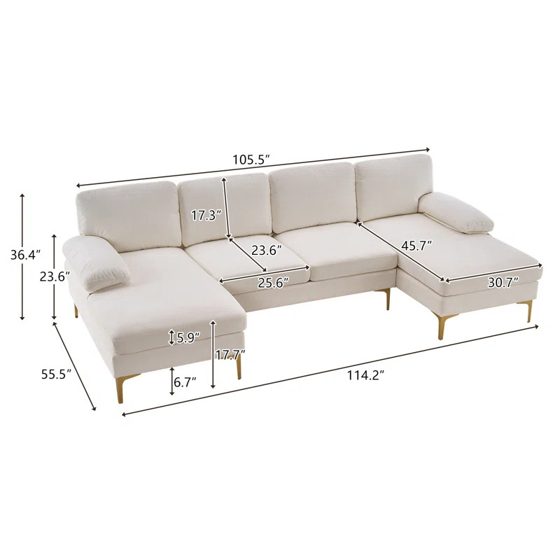 Jamesdean 3 - Piece Upholstered Sectional | Wayfair North America