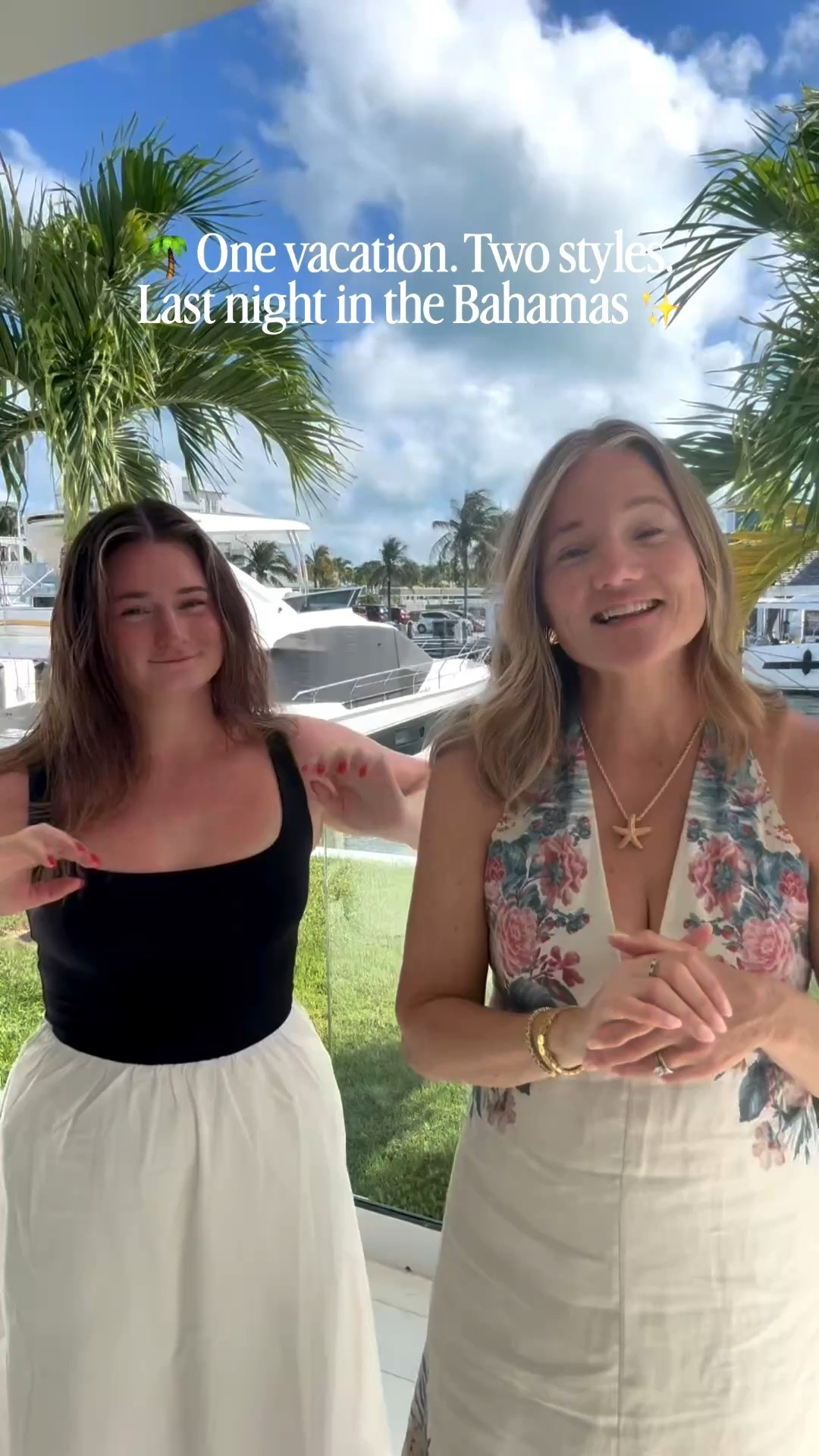 Last evening on vacation ☀️ dinner out looks 
Emily is wearing a S in her dress, and I am wearing a M

#LTKtravel #LTKsale #LTKsummer