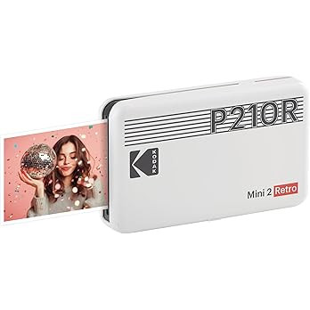 Amazon.com : KODAK Mini 2 Retro 2x3 Portable Photo Printer, 8 Sheets, Bluetooth Smartphone Printe... | Amazon (US)