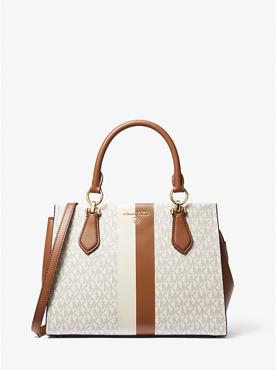 Marilyn Medium Logo Stripe Satchel | Michael Kors (UK)