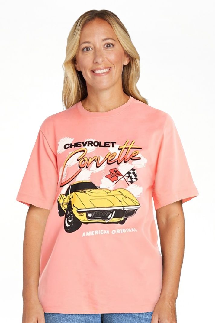 Time and Tru Women's Corvette Graphic Print T-Shirt, Sizes XS-XXXL | Walmart (US)
