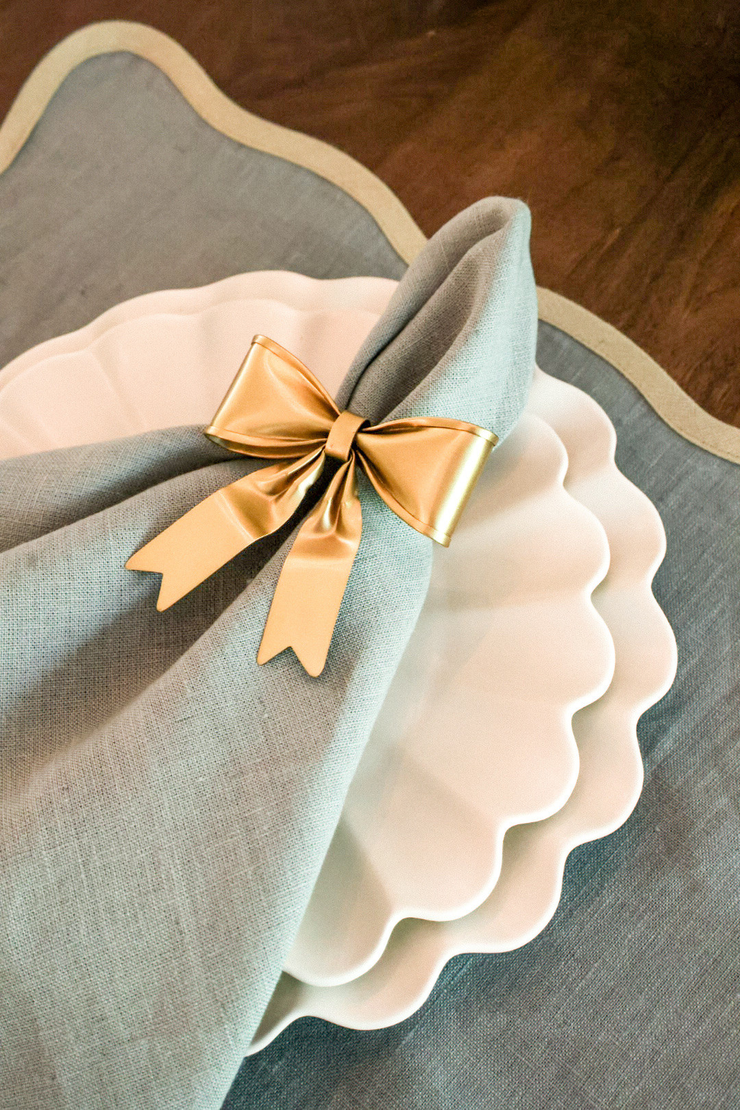 These bow napkin rings 😍