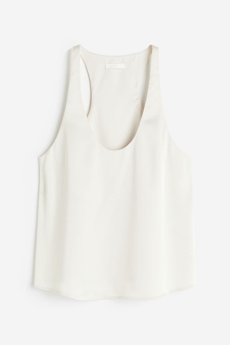 H & M - Tanktop mit Racerback - Weiß - Damen | H&M (DE, AT, CH, NL, FI)