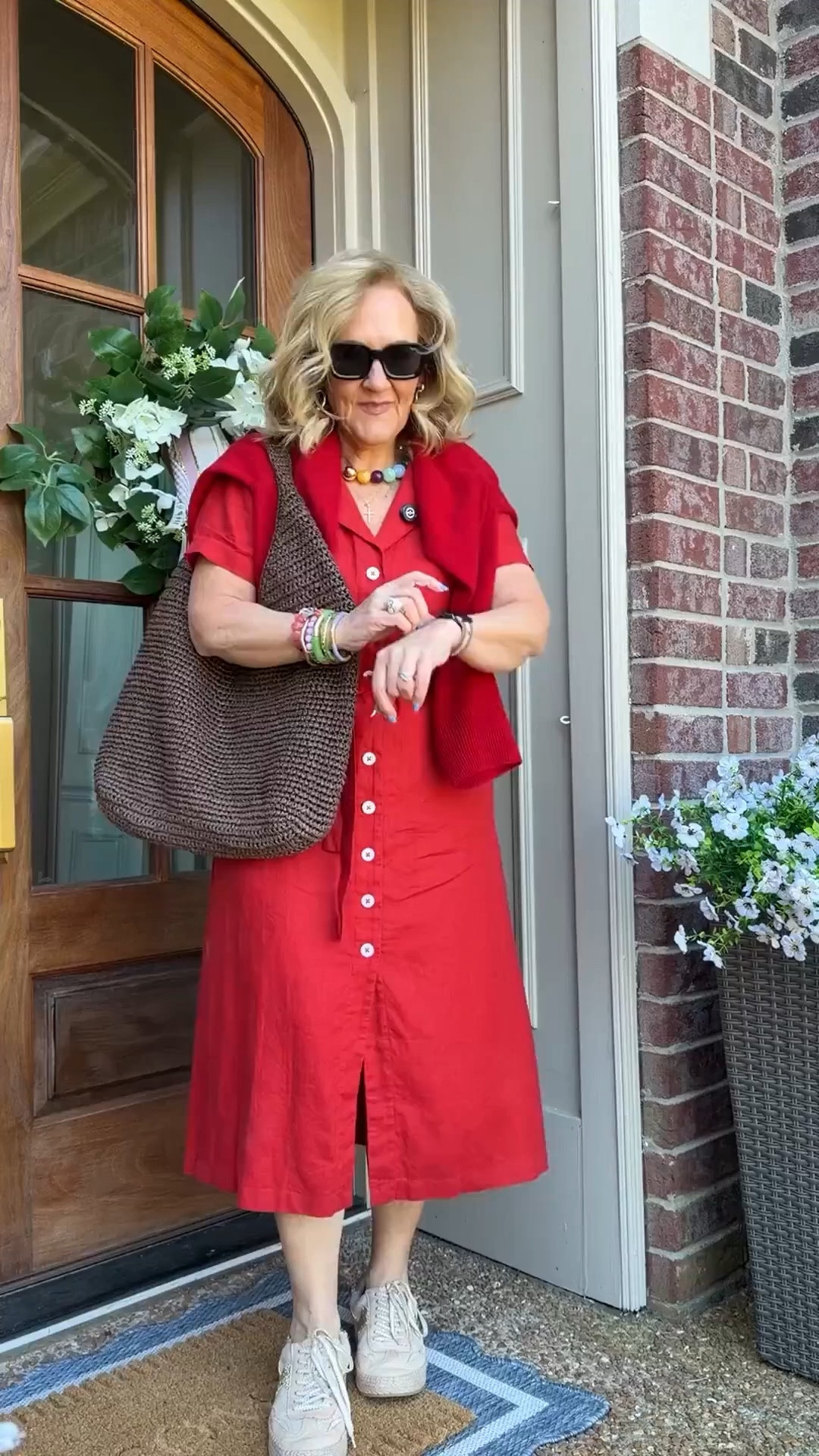  Quince linen dress size medium 
Cashmere sweaters size medium 
Bracelet stack launches Thursday 4/2! 

 

#LTKWorkwear #LTKPetite #LTKOver40