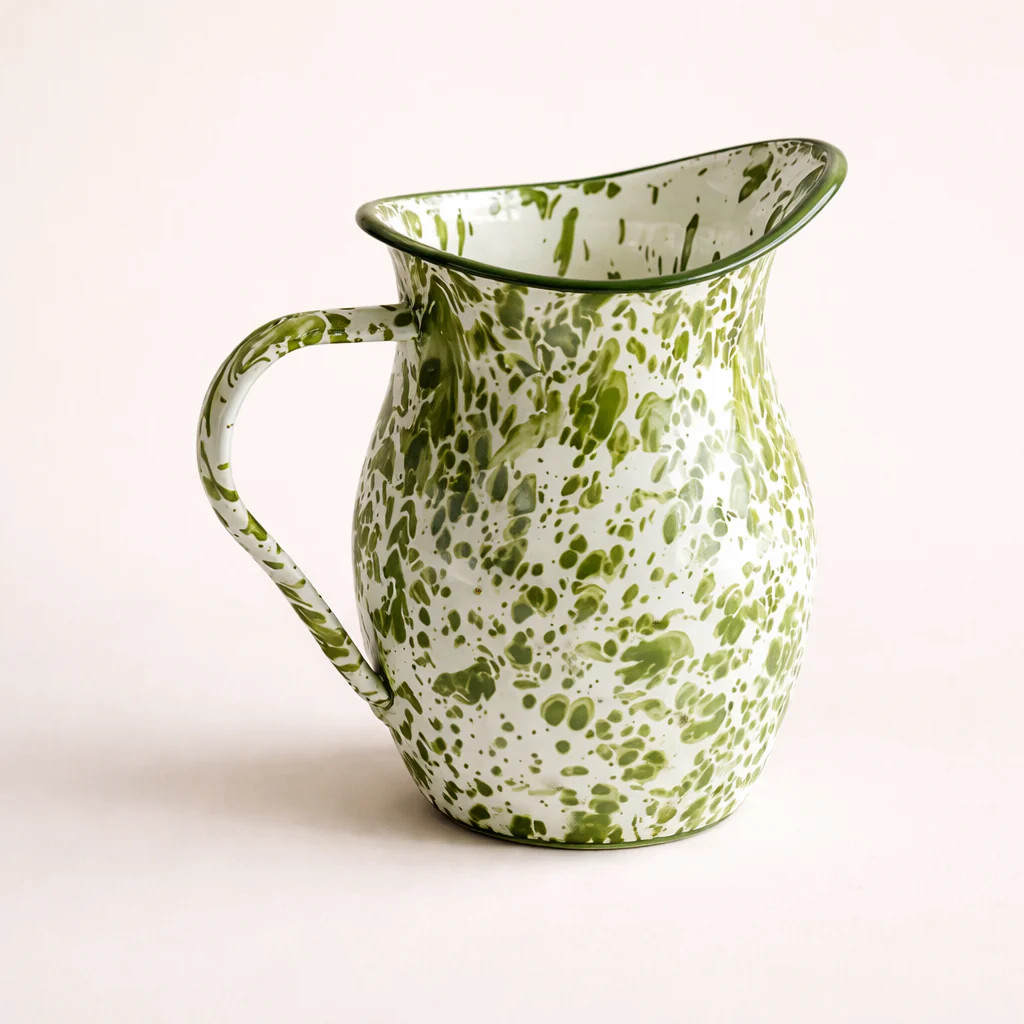 Speckled Green Ceramic Pitcher | By Luxe B Co. | luxe bCO