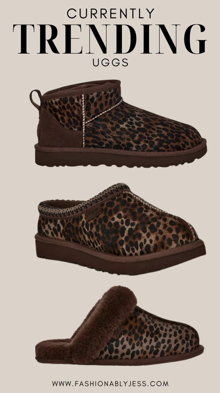UGG animal print boots! Goes great with your next fall outfit 🐆🍂

#LTKFindsUnder50 #LTKActive #LTKStyleTip