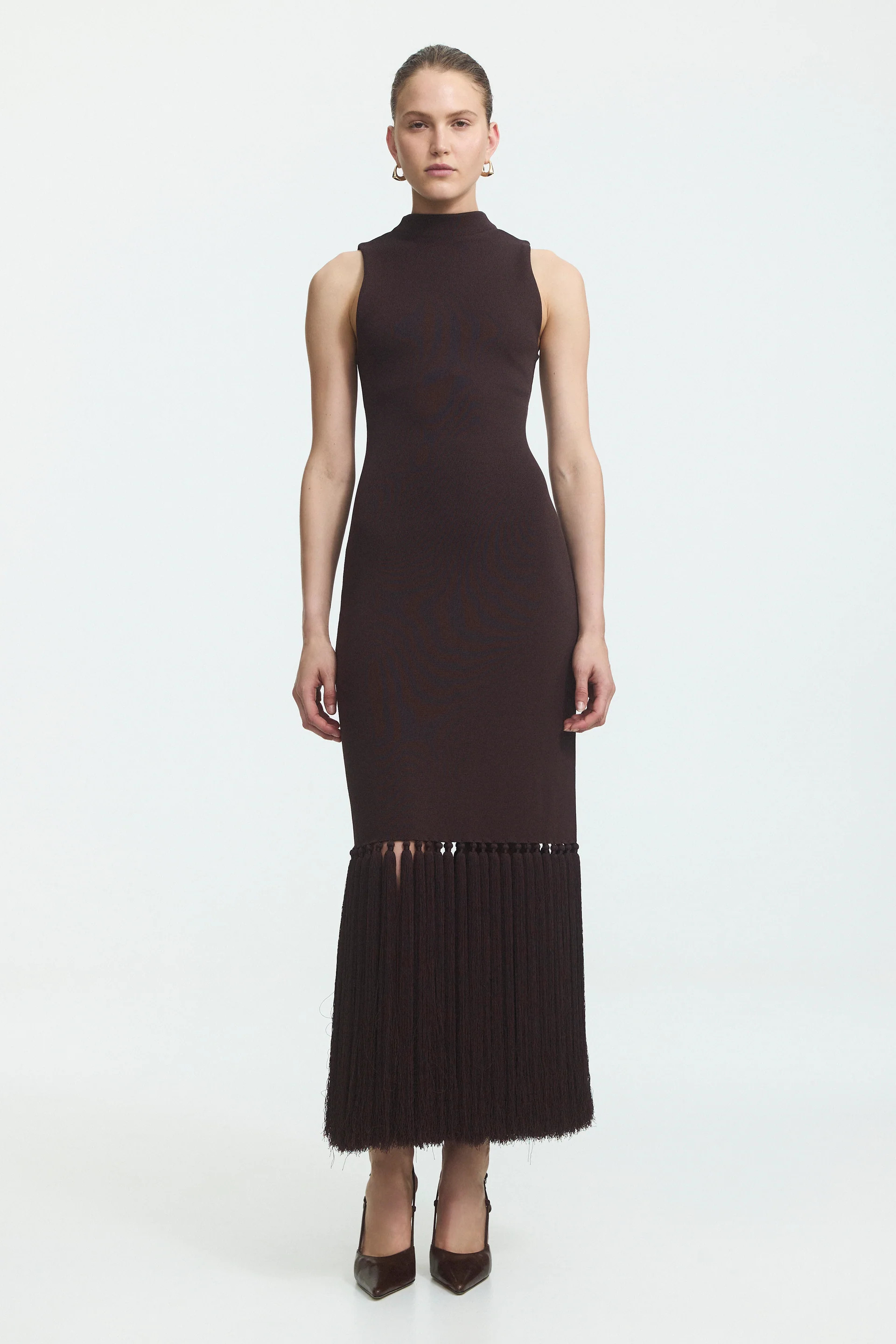 Sofina Knit Tassel Midi Dress | aje. (US, UK, Europe, ROW)