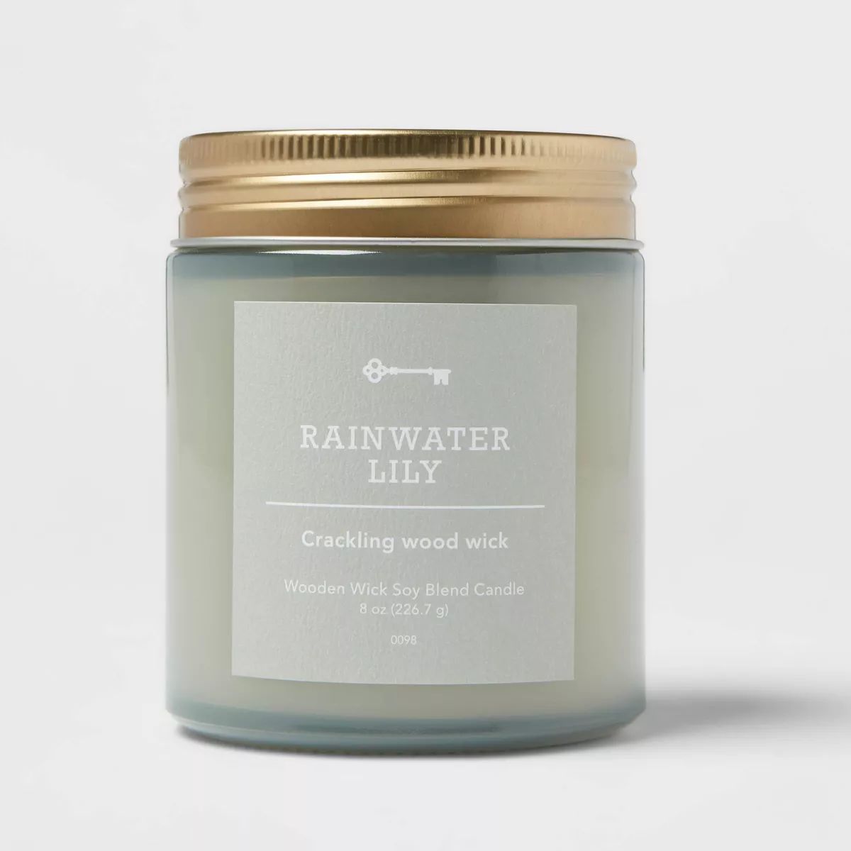 Tinted Glass Rainwater Lily Lidded Jar Candle Blue 8oz - Threshold™ | Target