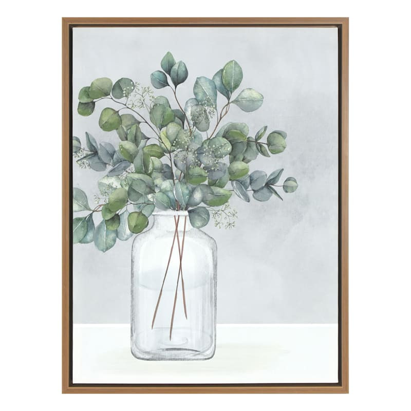Framed Eucalyptus Canvas Wall Art, 19x25 | At Home