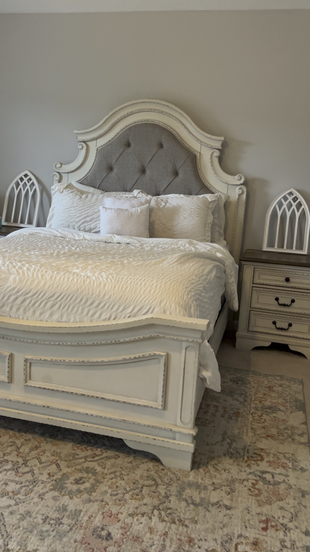 Obsessed with our new Queen sized bedroom set! 

#LTKHome #LTKFamily #LTKVideo