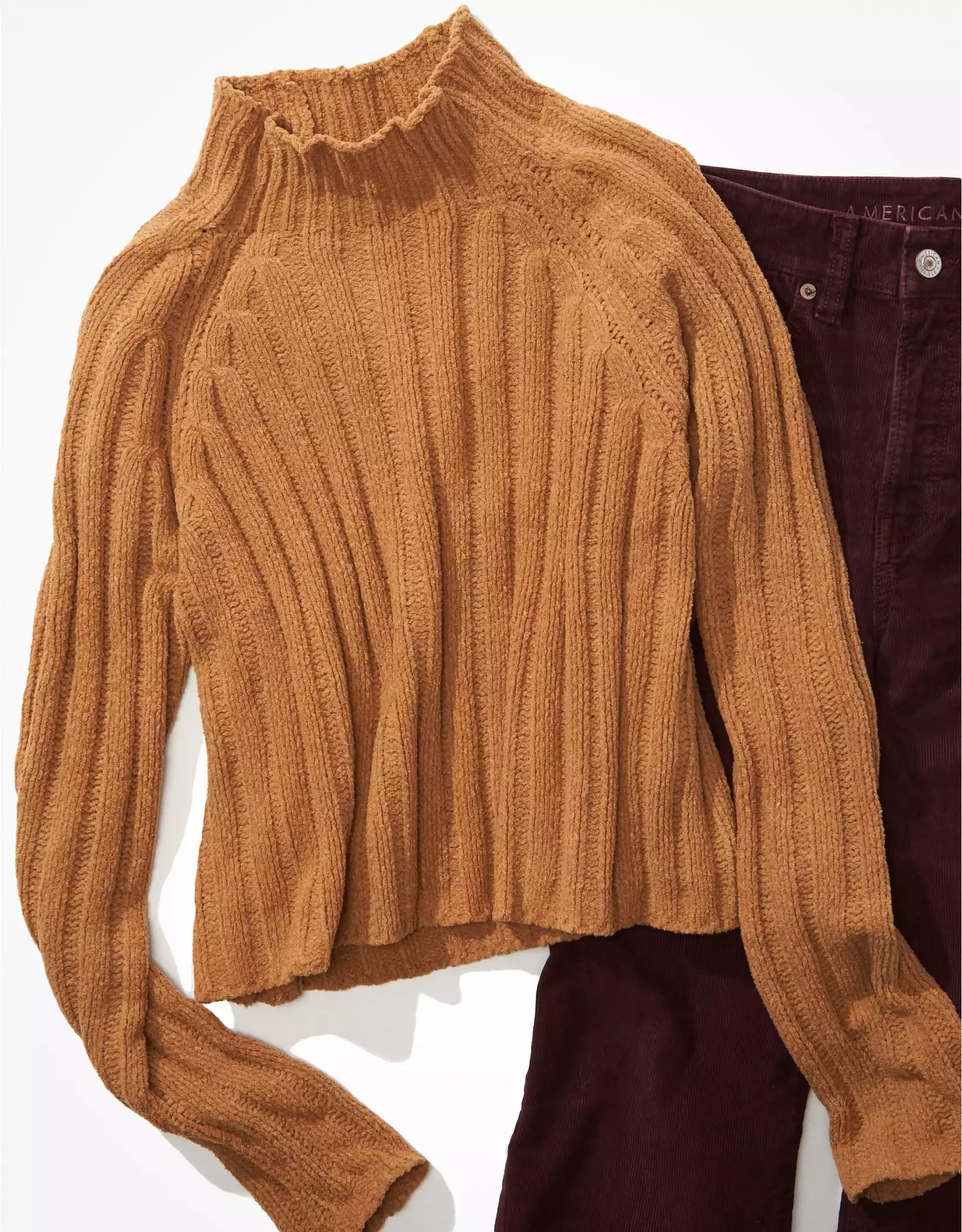 AE Snowsoft Mock Neck Sweater | American Eagle Outfitters (US & CA)