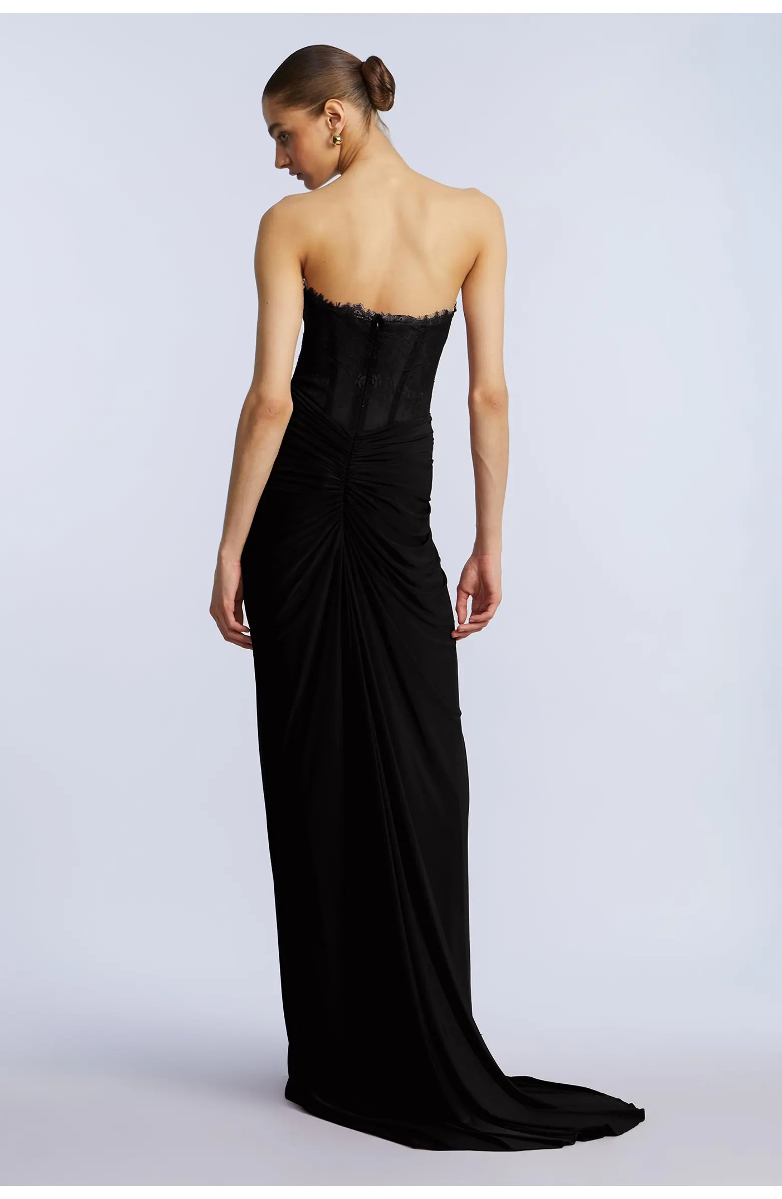 Lace & Jersey Gown | Nordstrom