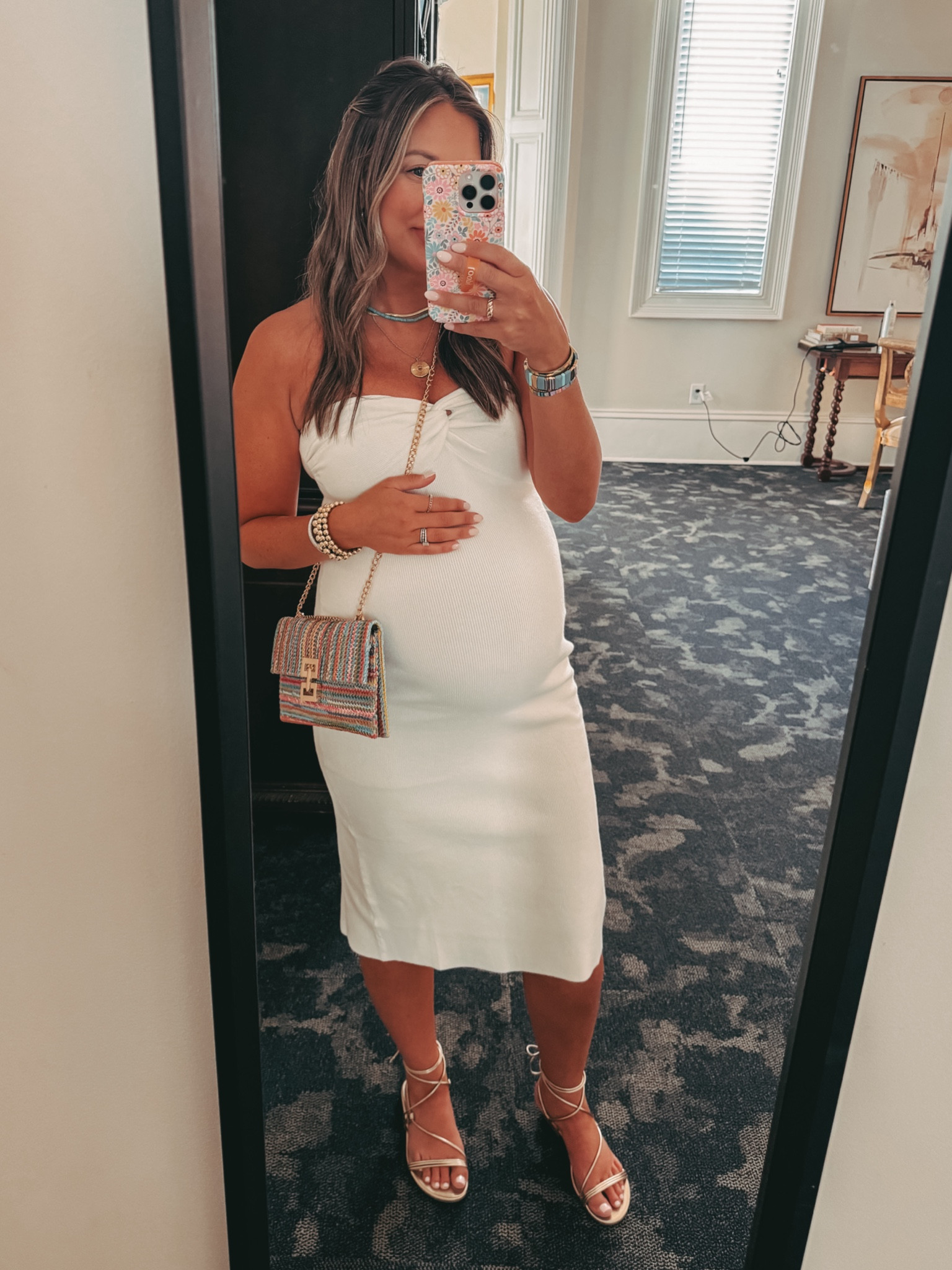 Amazon bumpfriendly dress for date night girls night out summer! I love the stretch in this dress I felt so comfortable at 36 weeks pregnant! 

I sized up to a medium



#LTKFindsUnder50 #LTKBump #LTKStyleTip