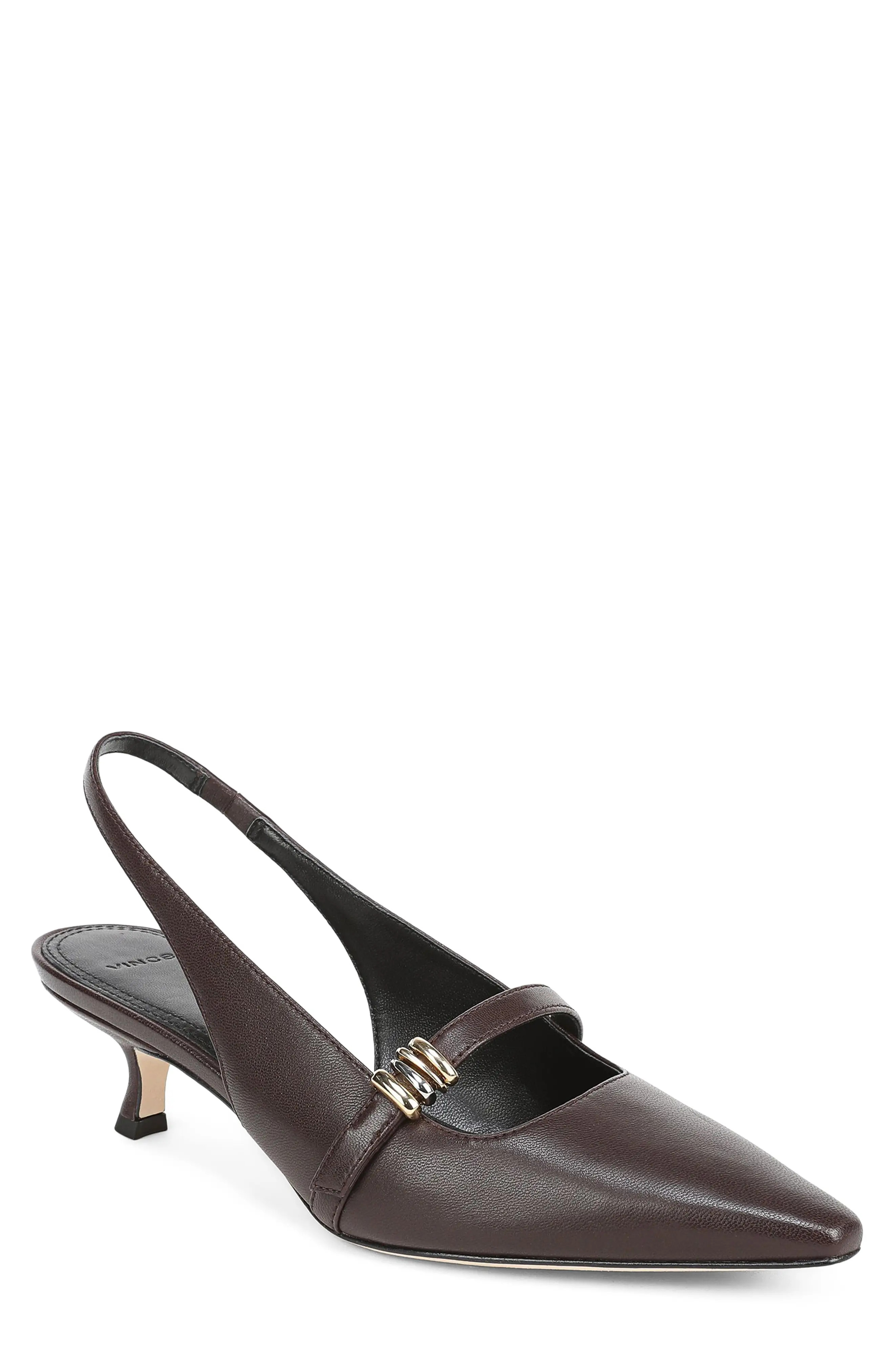 Sonya Kitten Heel Pointed Toe Slingback Sandal (Women) | Nordstrom | Nordstrom