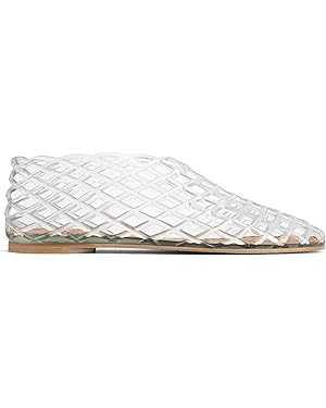 Jelly Mesh Ballet Flats for Women Clear Hollow Jellies Flat Sandals Round Toe Slip On Beach Balle... | Amazon (US)