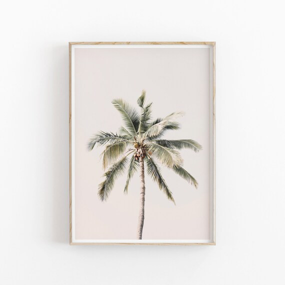 Palm Tree Print Instant Art INSTANT DOWNLOAD Modern Minimalist - Etsy | Etsy (US)
