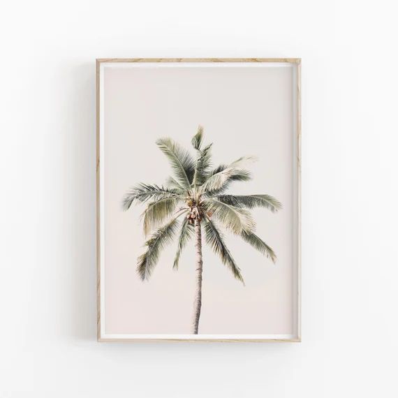 Palm Tree Print Instant Art INSTANT DOWNLOAD Modern Minimalist - Etsy | Etsy (US)
