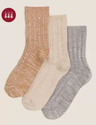 3pk Sumptuously Soft™ Thermal Socks | Marks & Spencer (UK)