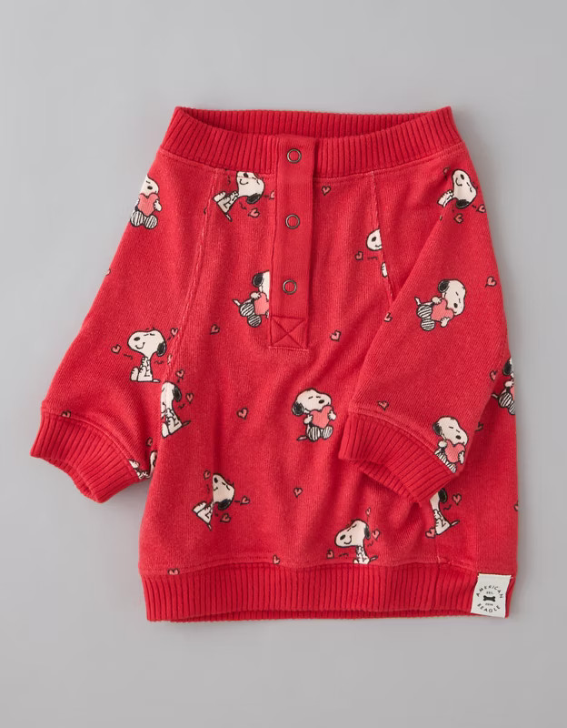 ABO Snoopy Graphic Plush Tee | American Eagle Outfitters (US & CA)