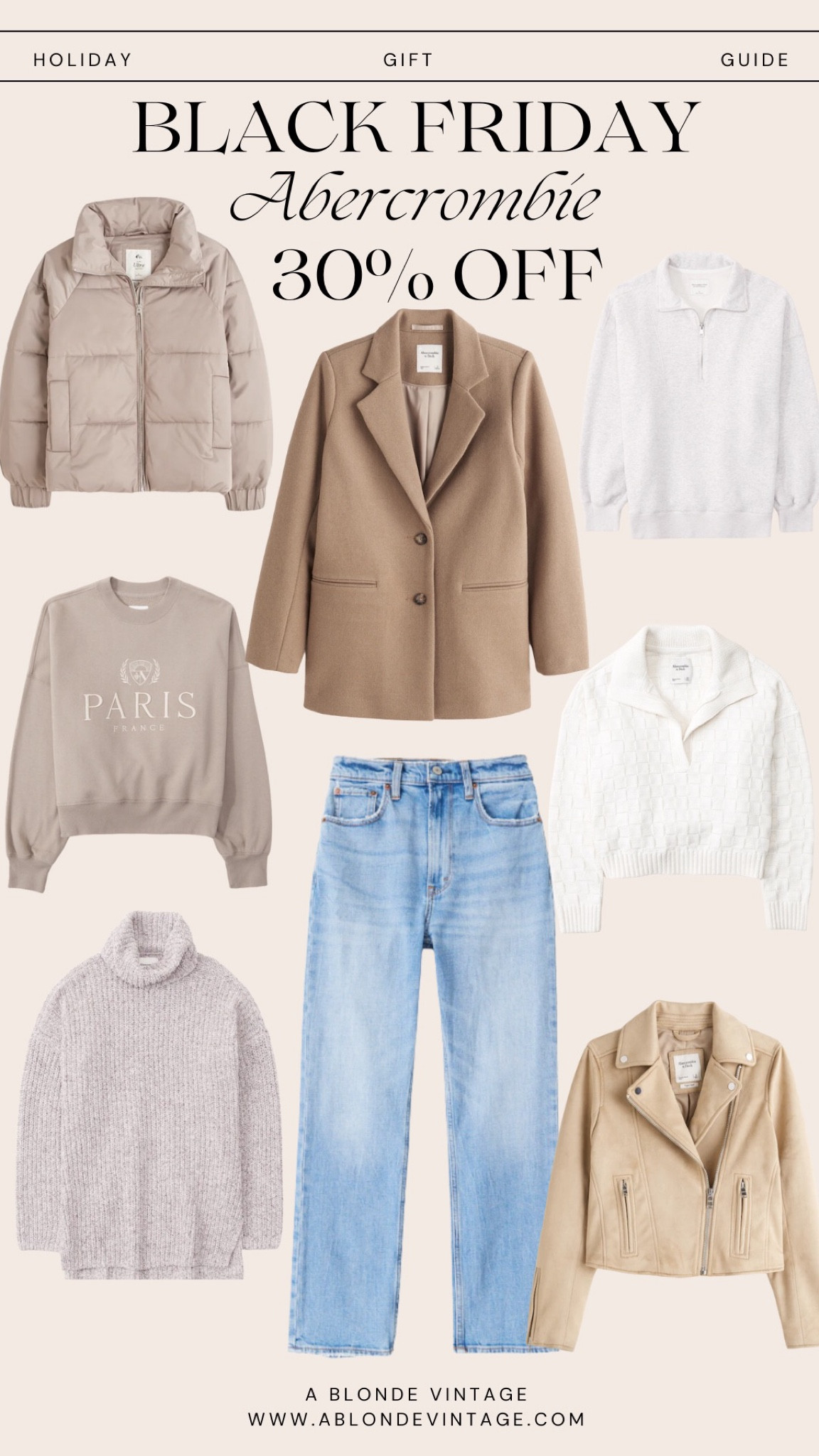 Last day for the Abercrombie, Black Friday sale! Shop wool, blazers, high rise, jeans, puffer, jacket, and more! #Abercrombie #BlackFriday #AbercrombieBlackFriday

#LTKCyberweek #LTKsalealert #LTKGiftGuide
