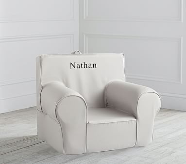 Gray Twill Anywhere Chair® | Pottery Barn Kids