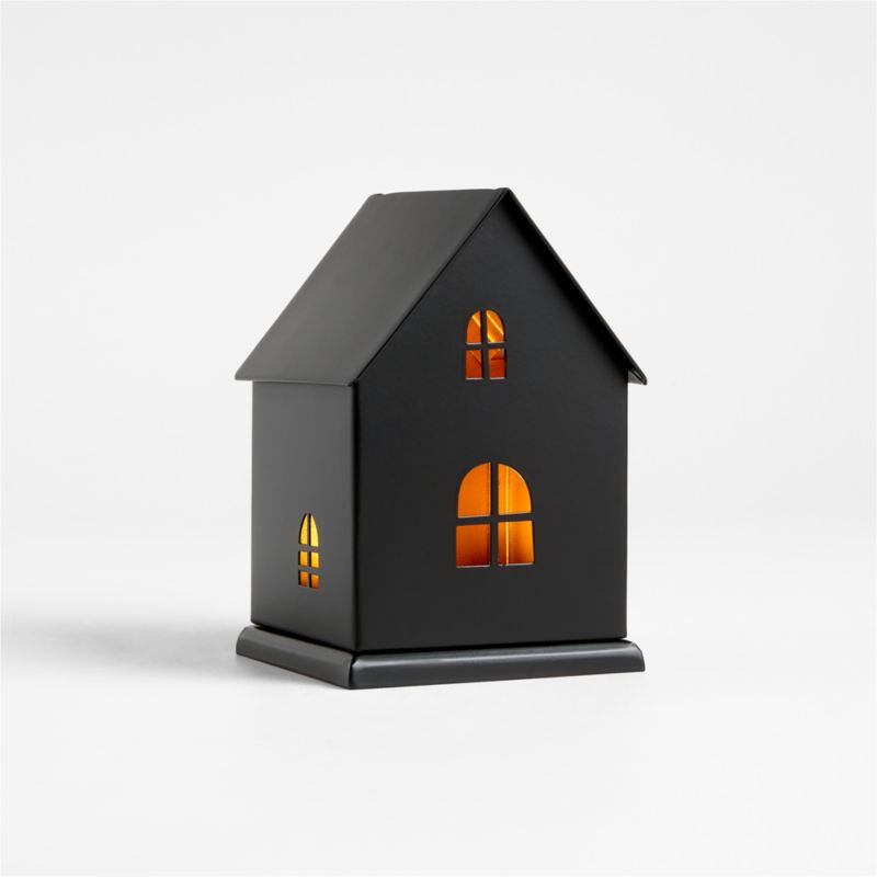 Small Black Haunted House with LED Lights + Reviews | Crate & Barrel | Crate & Barrel