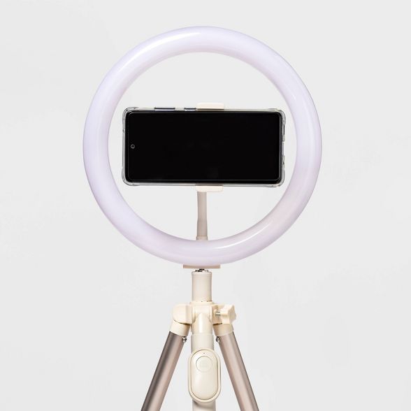 heyday&#8482; Ring Light with Tripod - Stone White | Target