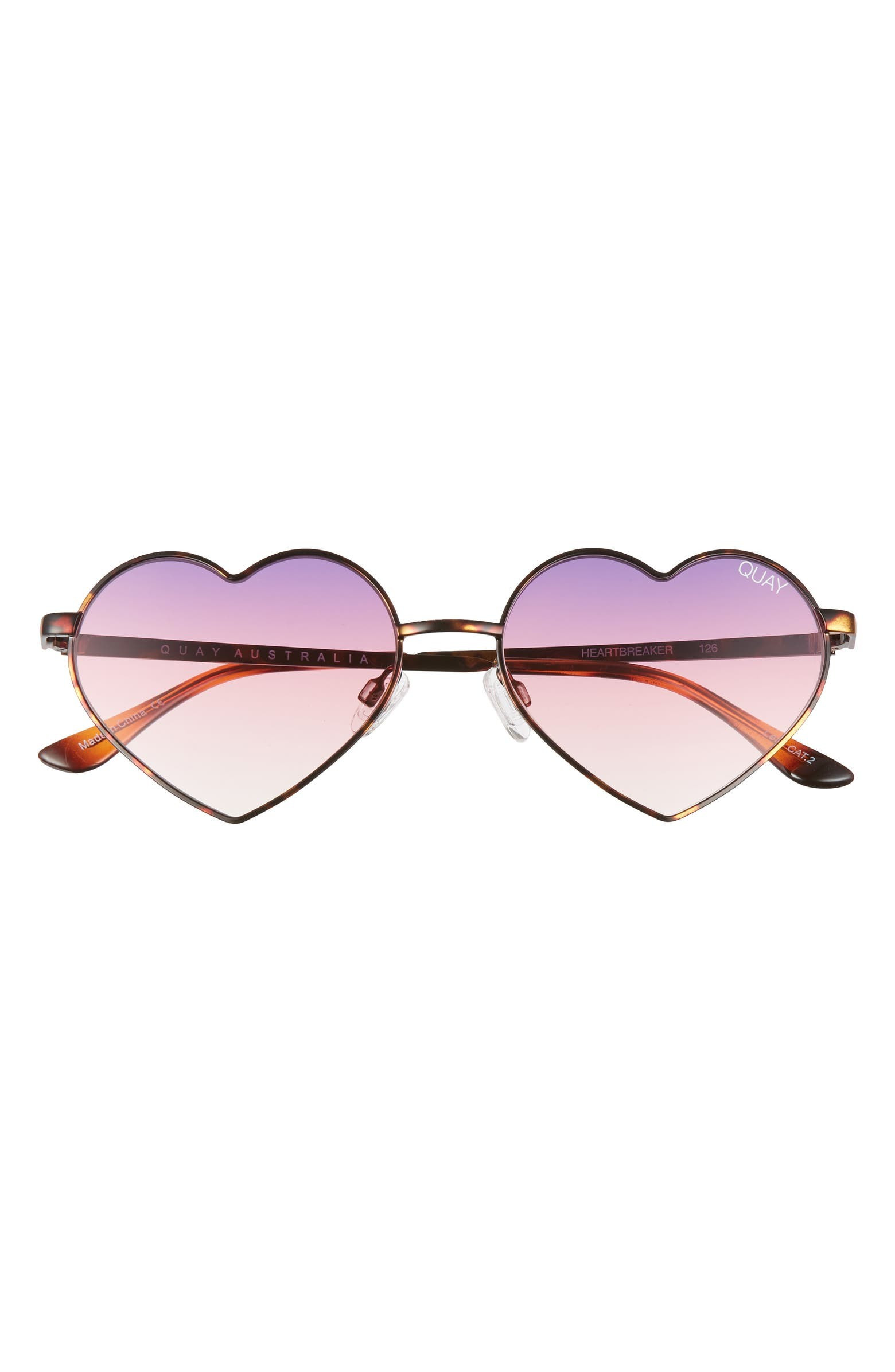 Heartbreaker 55mm Tinted Heart Sunglasses | Nordstrom