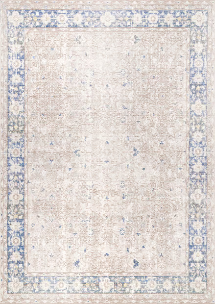 Light Blue Nuanced Classicism Flatweave Area Rug | Rugs USA