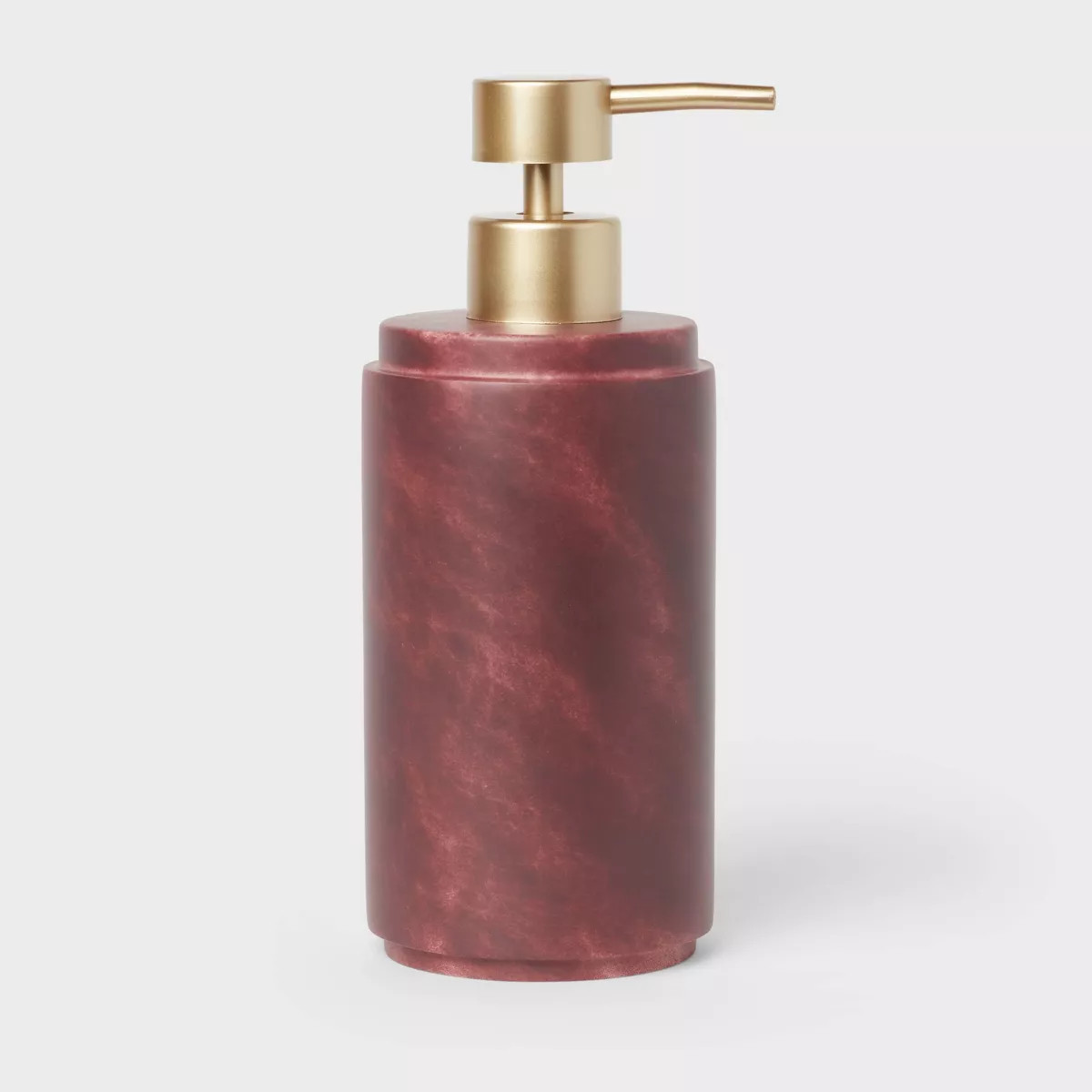 Luxe Faux Marble Soap Pump Wine - Threshold™ | Target