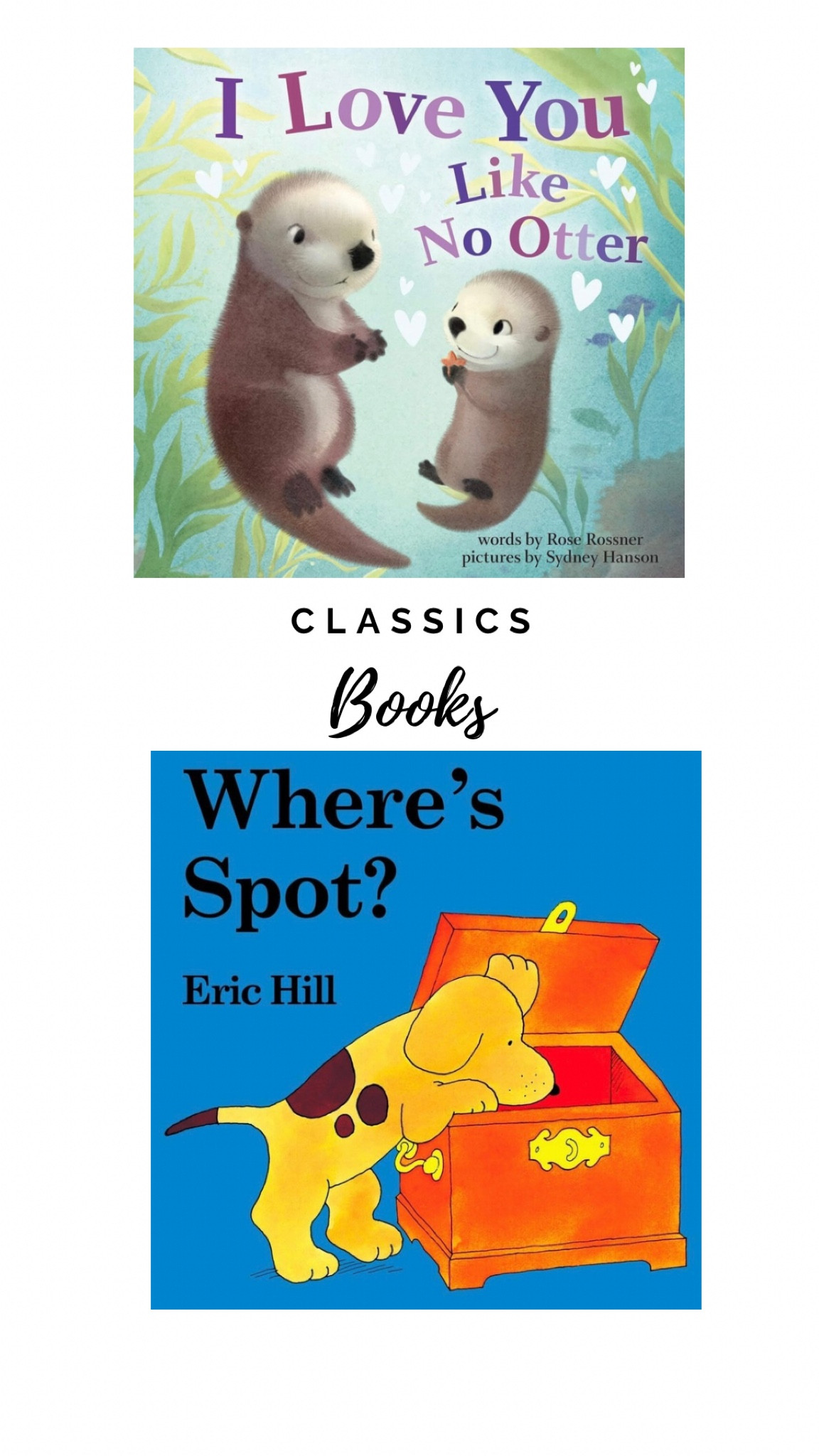 Children’s books.

#LTKFamily #LTKKids #LTKBaby