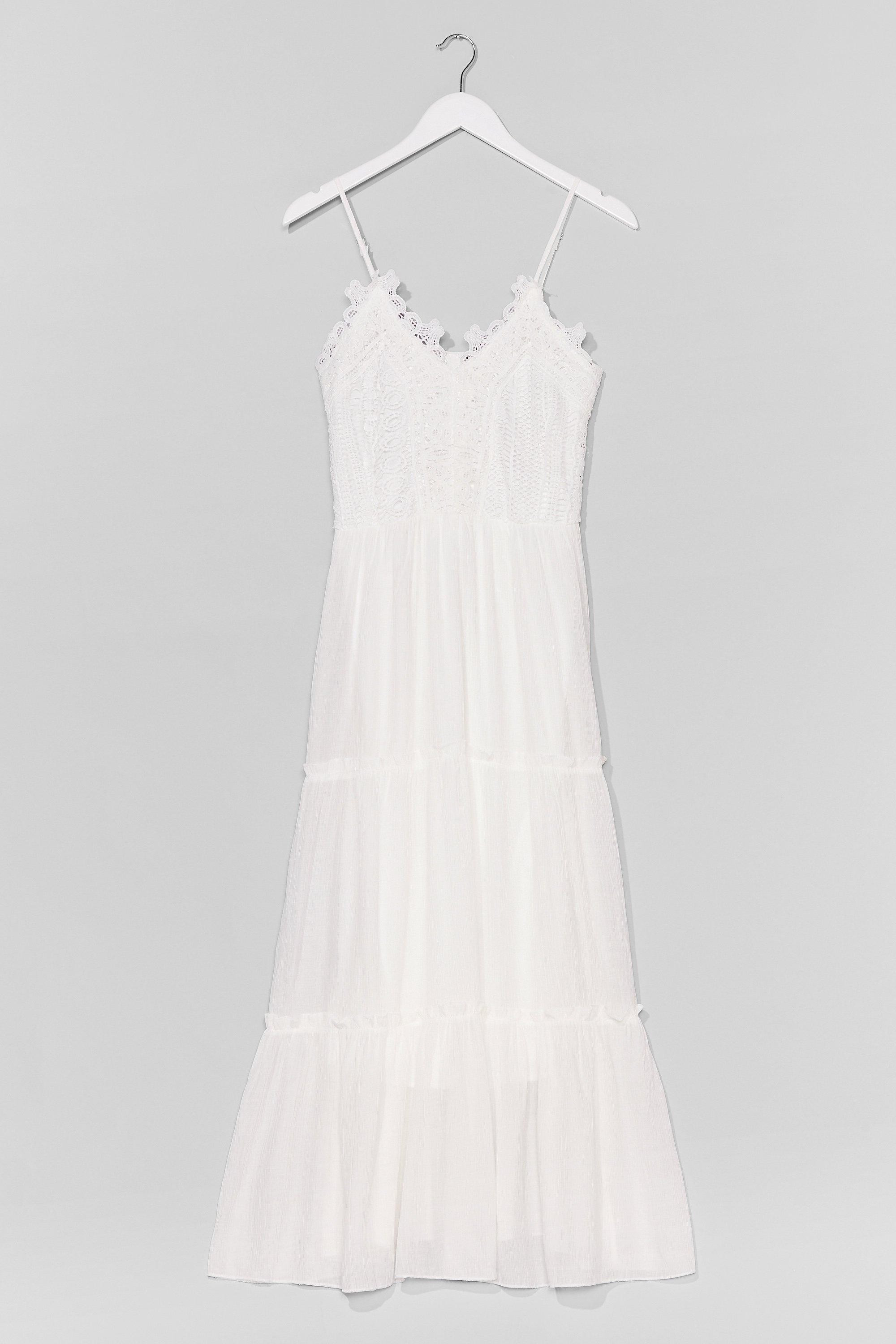 Find Your Crochet Tiered Maxi Dress | NastyGal (UK, IE)